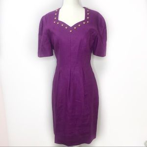 Vintage 90s Liz Claiborne Purple Vintage Dress